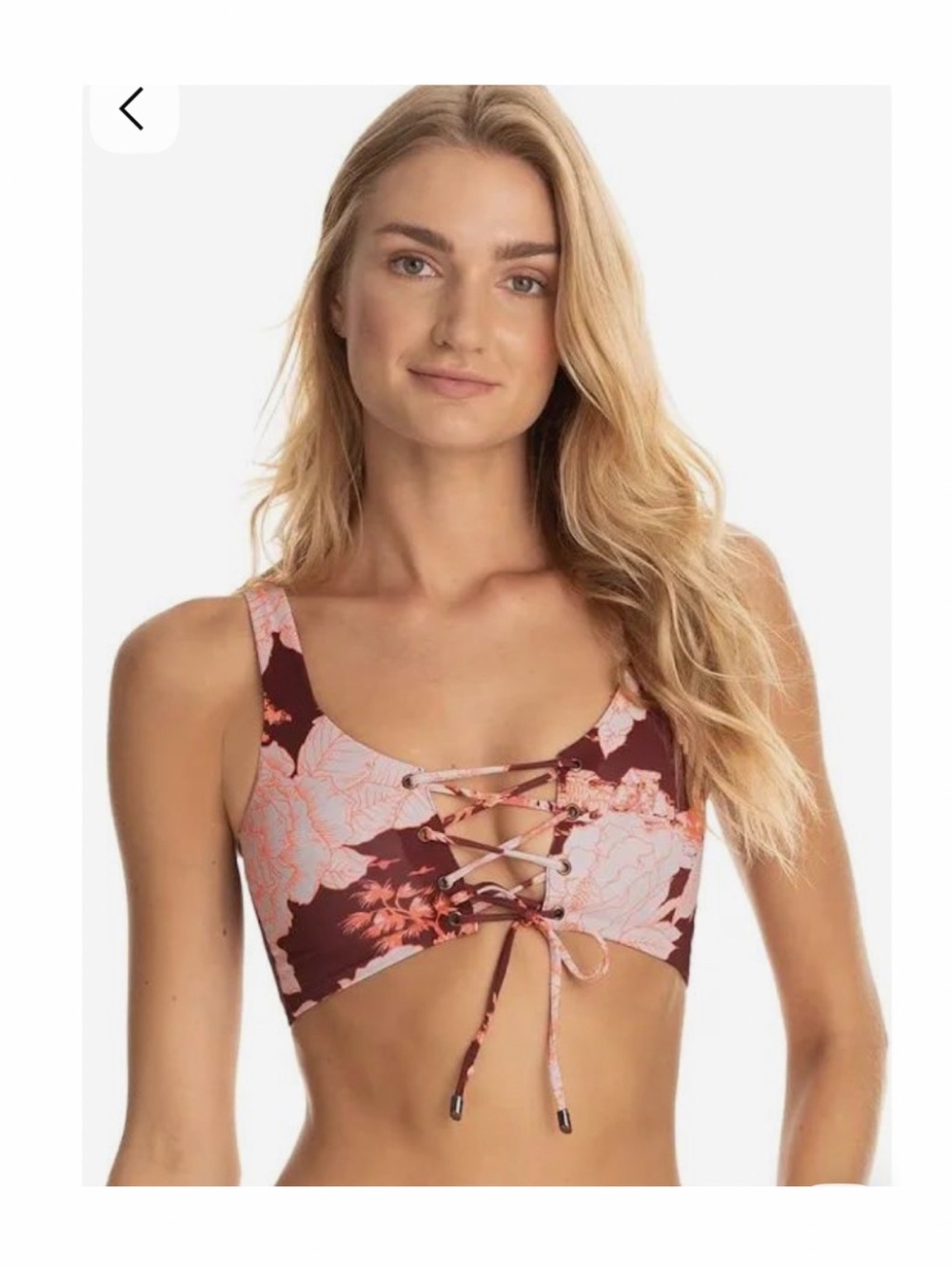 (TOP) Maaji Bailey Dazzeling Reversible Bikini Top- Medium.